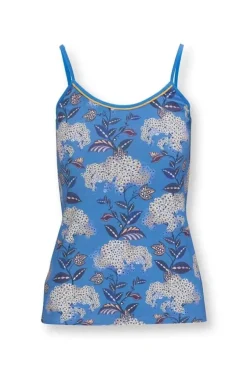 Pip Studio Tops|Armelloses Top Flora Firenze Kobalt