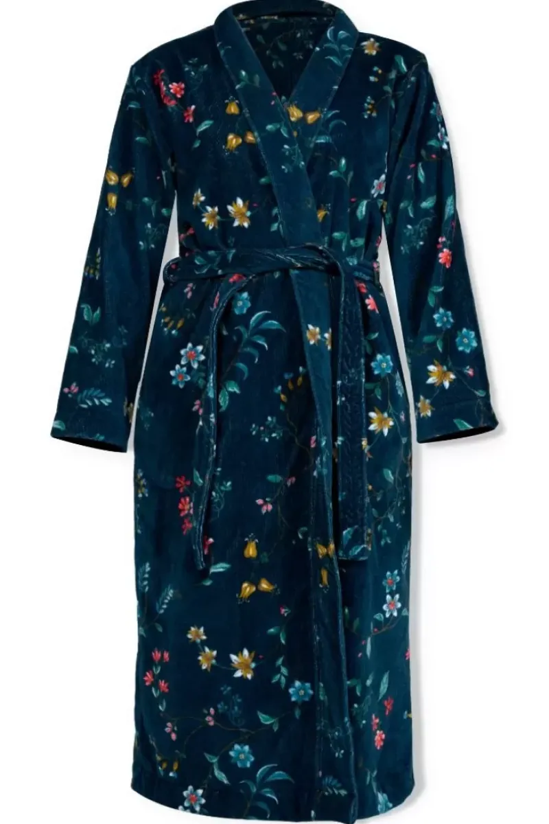 Pip Studio Bademäntel|Bademäntel Les Fleurs Dunkel