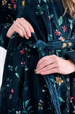Pip Studio Bademäntel|Bademäntel Les Fleurs Dunkel