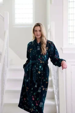 Pip Studio Bademäntel|Bademäntel Les Fleurs Dunkel