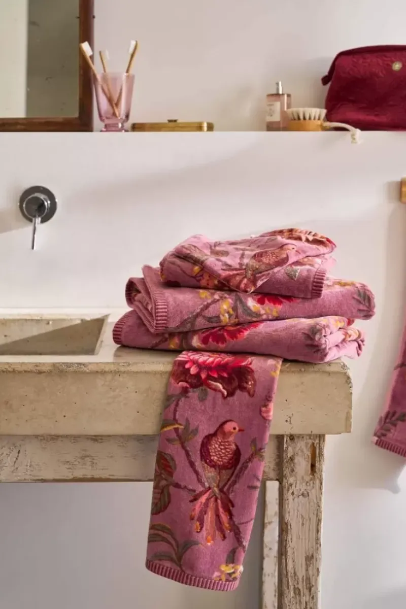 Pip Studio Handtücher|Badetuch Secret Garden Mauve 55X100Cm