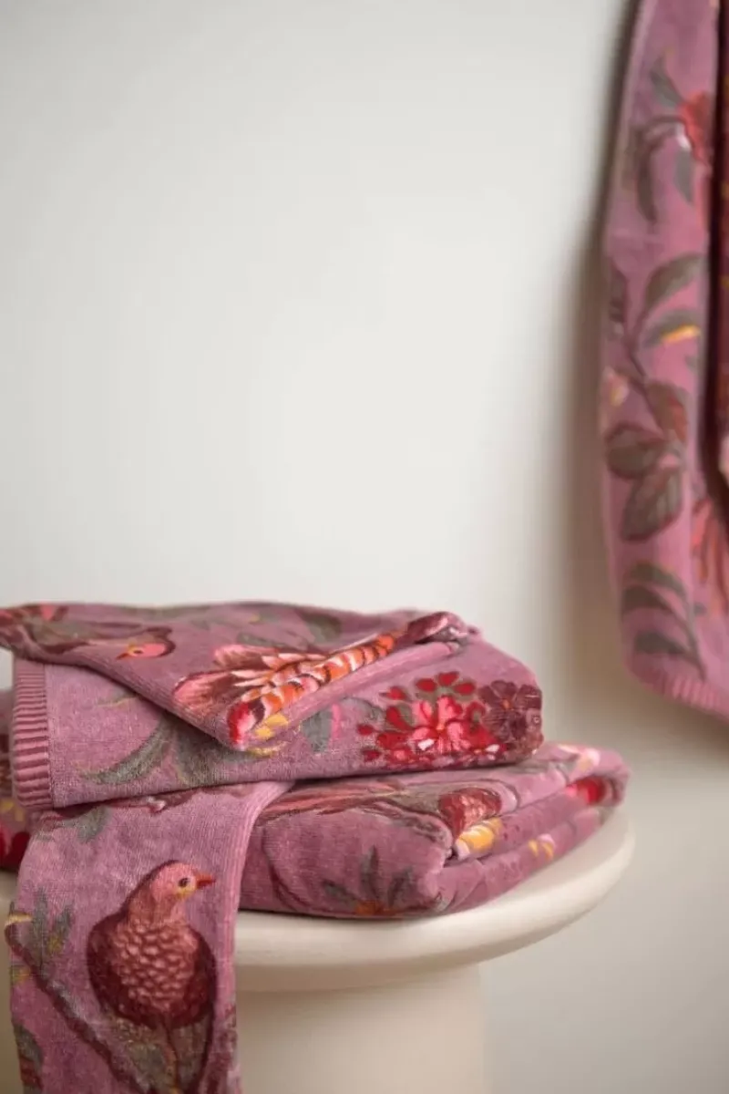 Pip Studio Handtücher|Badetuch Secret Garden Mauve 55X100Cm