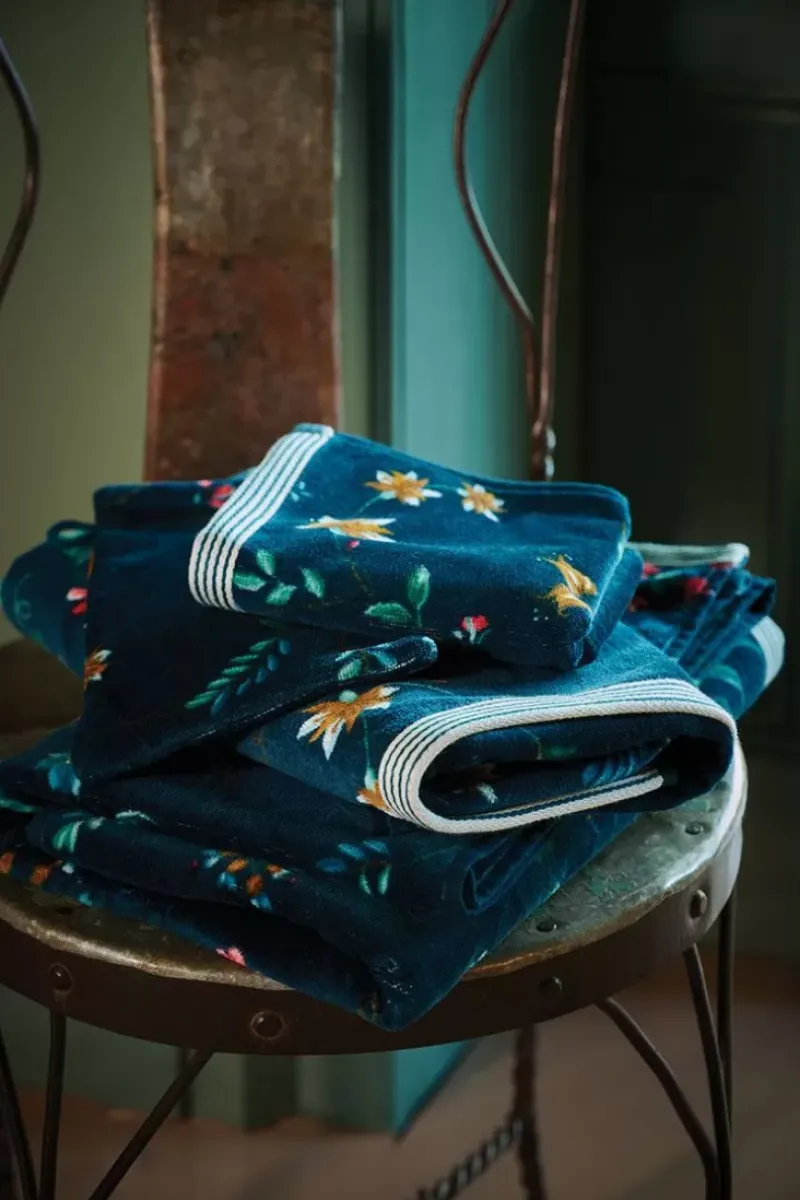 Pip Studio Handtücher|Badetuch Set/3 Les Fleurs Dunkel 55X100 Cm