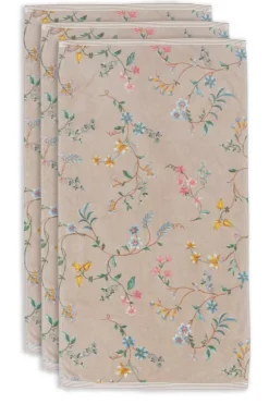 Pip Studio Handtücher|Badetuch Set/3 Les Fleurs 55X100 Cm
