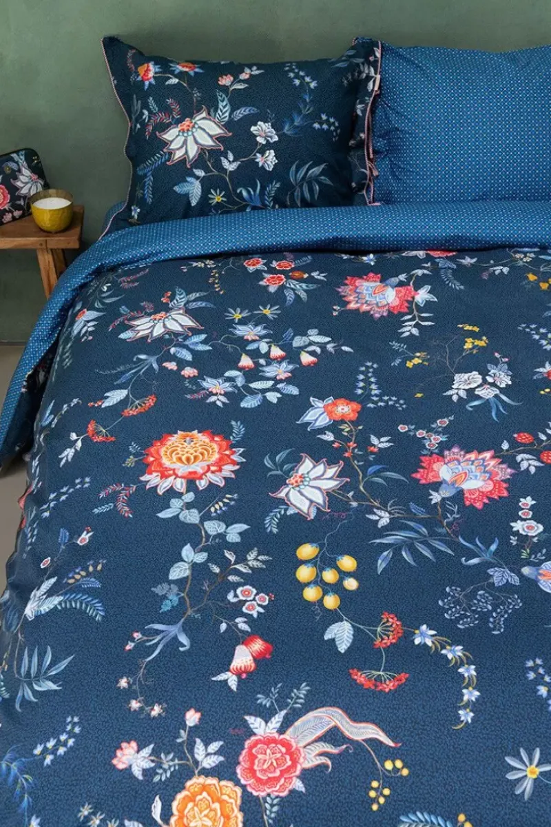Pip Studio Bettbezüge|Bettbezug Flower Festival Dunkel