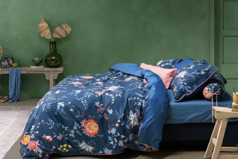 Pip Studio Bettbezüge|Bettbezug Flower Festival Dunkel