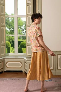 Pip Studio T-Shirts|Bluse Kurze Armeln Kyoto Festival Gelb