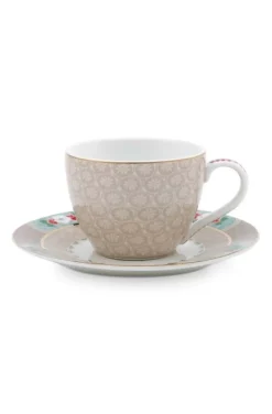 Pip Studio Tasse & Untertasse|Blushing Birds Espresso Tasse & Untertasse
