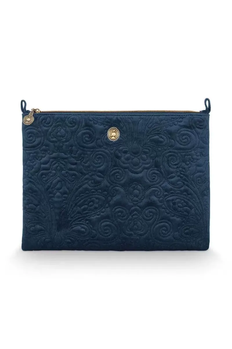 Pip Studio Necessaire|Flaches Necessaire Gross Samt Quiltey Days