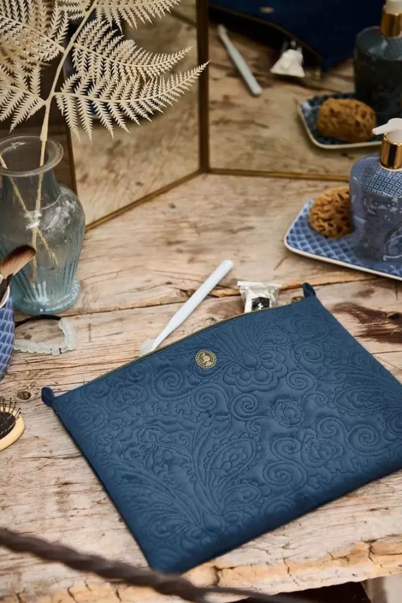 Pip Studio Necessaire|Flaches Necessaire Gross Samt Quiltey Days