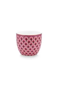 Pip Studio Eierbecher|Flower Festival Eierbecher Rot/Dunkel