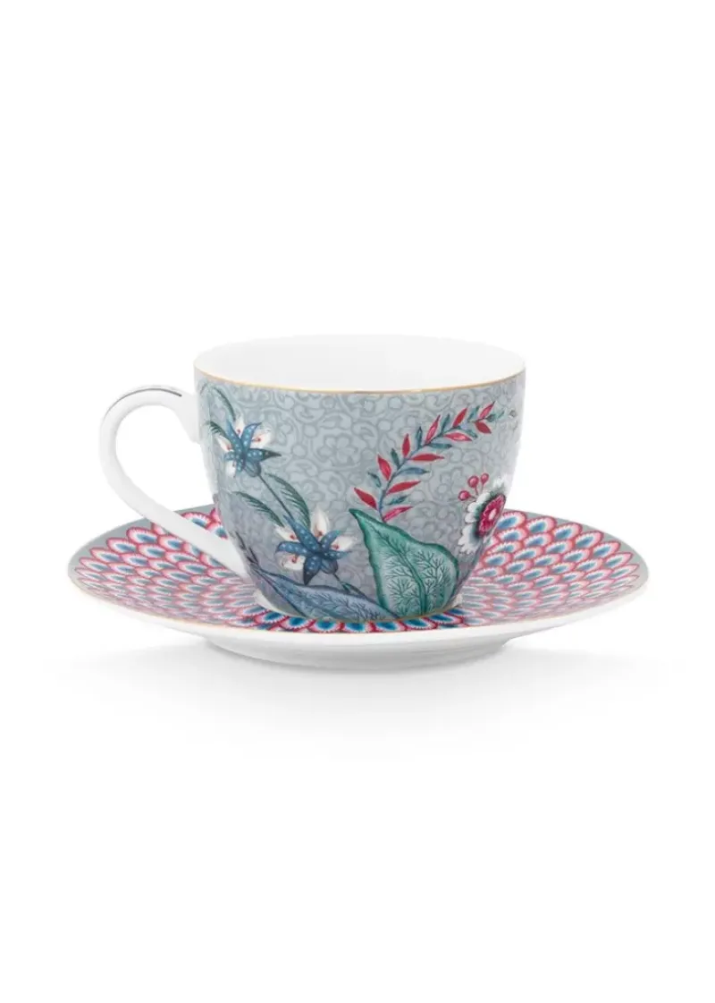 Pip Studio Tasse & Untertasse|Flower Festival Espresso Tasse & Undertasse Hell