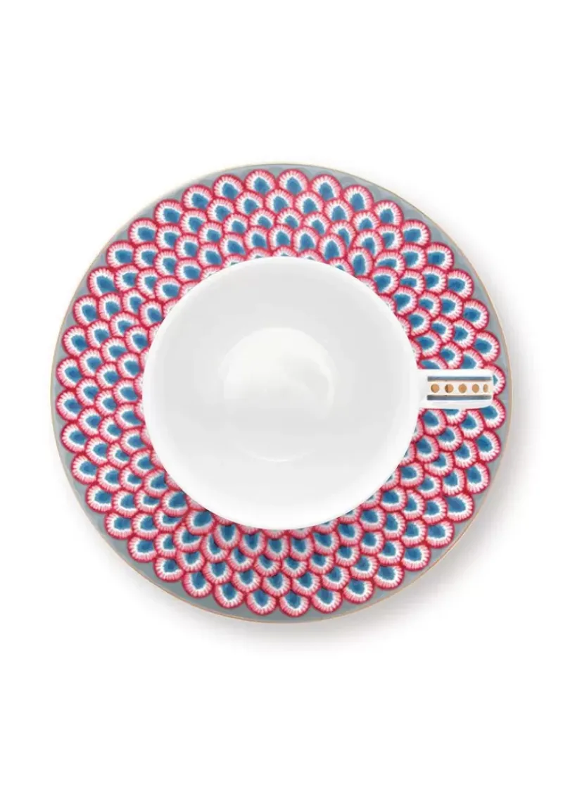 Pip Studio Tasse & Untertasse|Flower Festival Espresso Tasse & Undertasse Hell