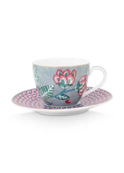 Pip Studio Tasse & Untertasse|Flower Festival Espresso Tasse & Undertasse Hell