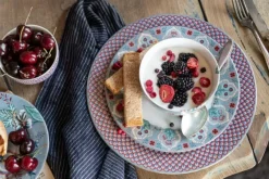 Pip Studio Essteller|Flower Festival Esteller Rot/Hellblau 26.5 Cm