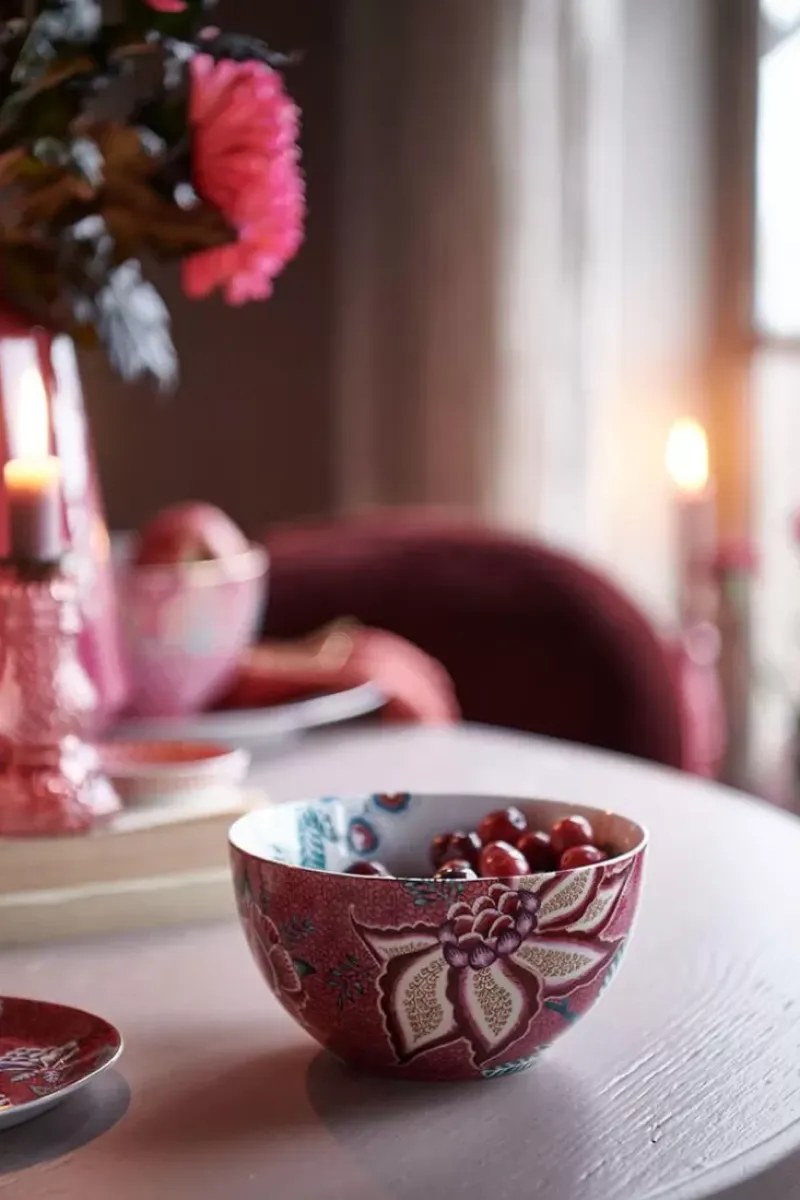 Pip Studio Porzellan Sets|Flower Festival Fruhstuck Set/3 Dunkel