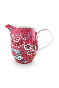 Pip Studio Milchkännchen|Flower Festival Kanne Gross Dunkel