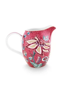 Pip Studio Milchkännchen|Flower Festival Kanne Gross Dunkel