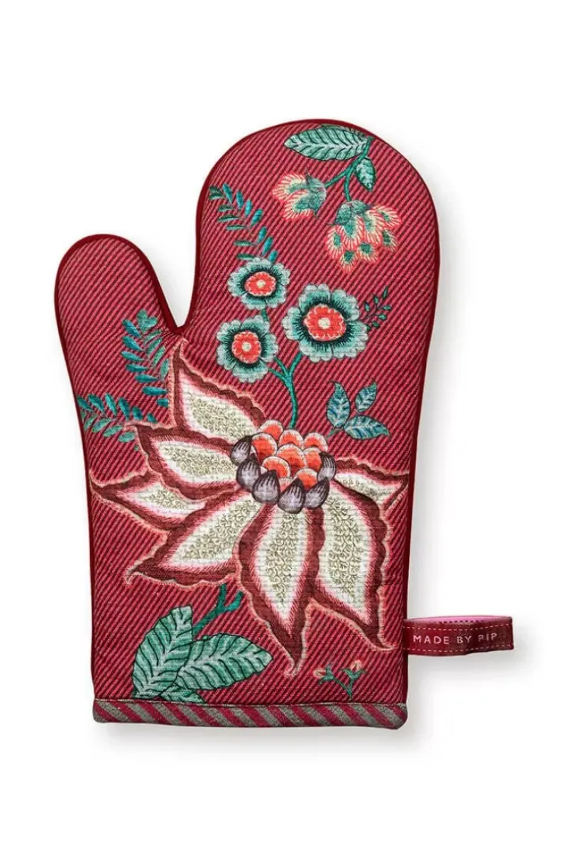 Pip Studio Ofenhandschuhe|Flower Festival Ofenhandschuh Dunkel
