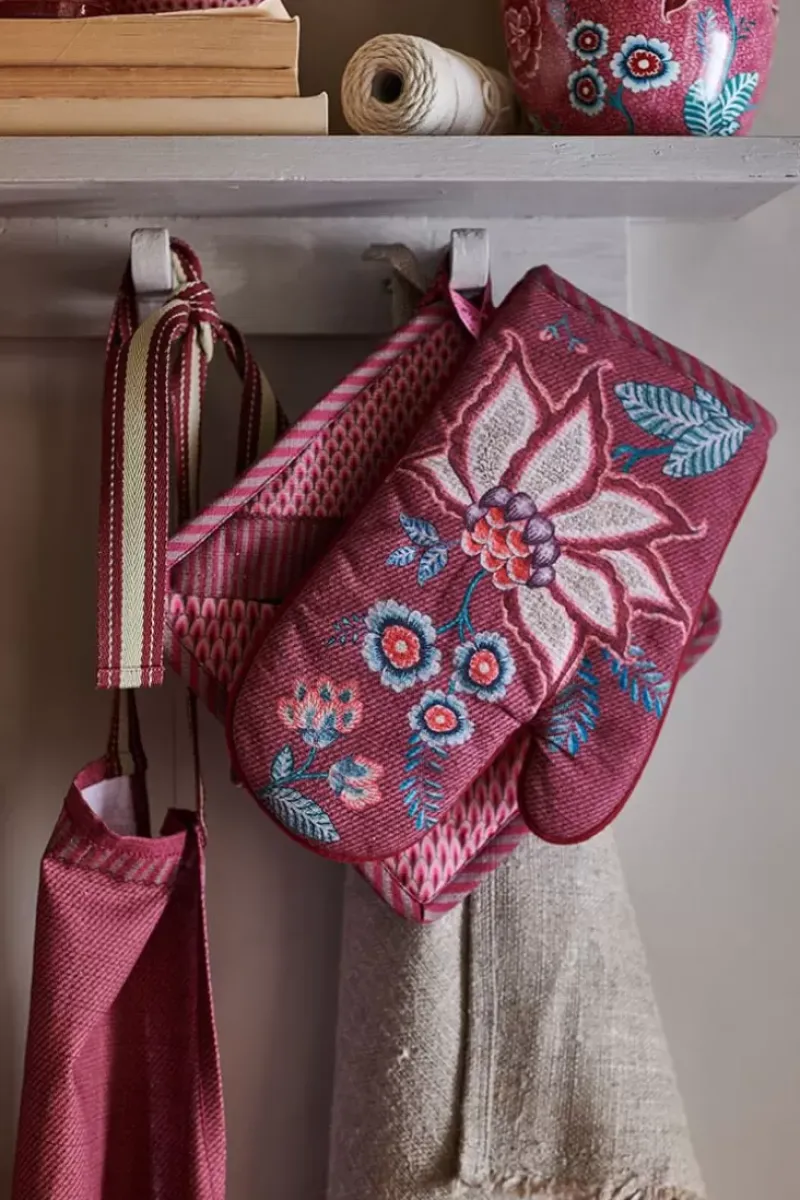 Pip Studio Ofenhandschuhe|Flower Festival Ofenhandschuh Dunkel