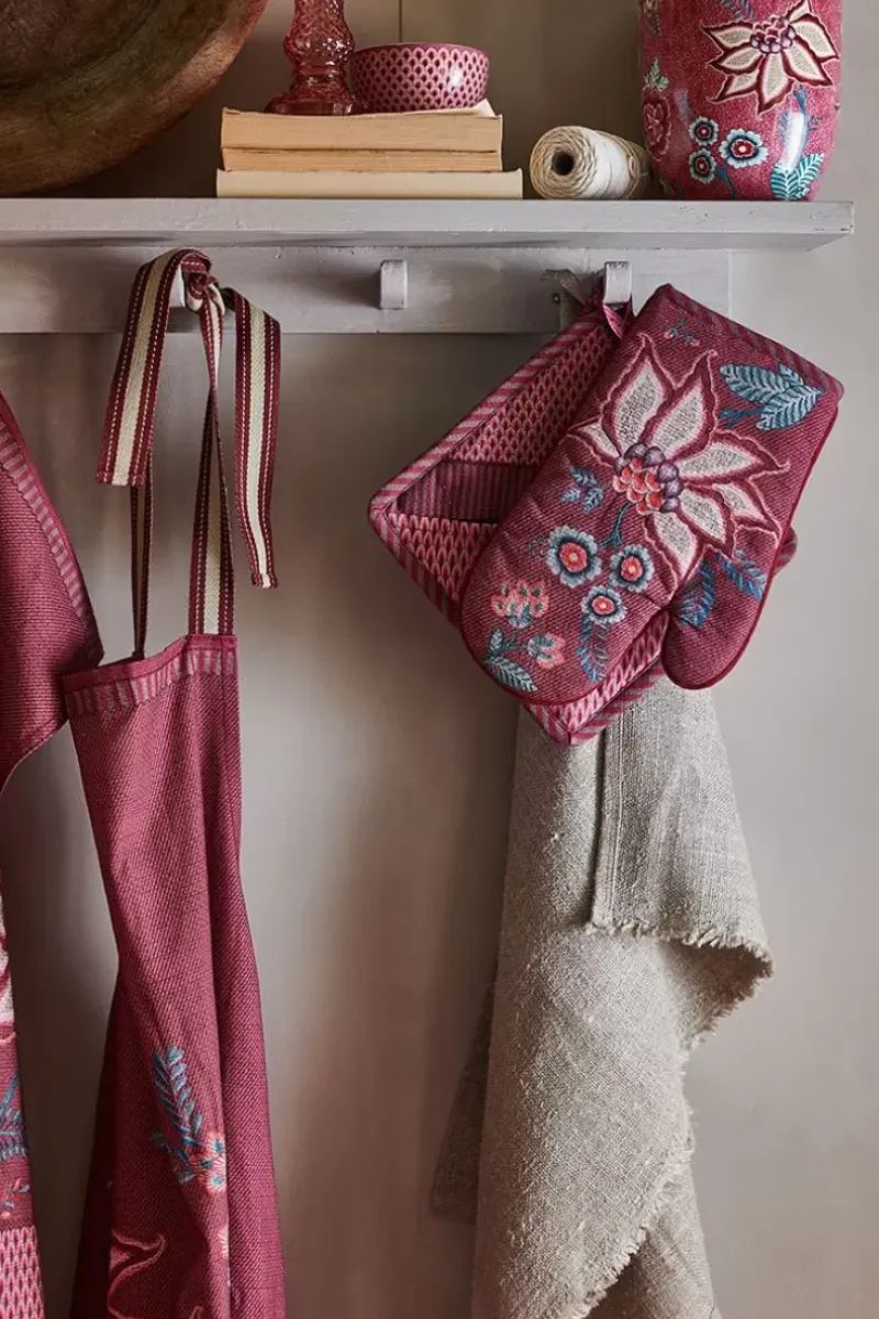 Pip Studio Ofenhandschuhe|Flower Festival Ofenhandschuh Dunkel