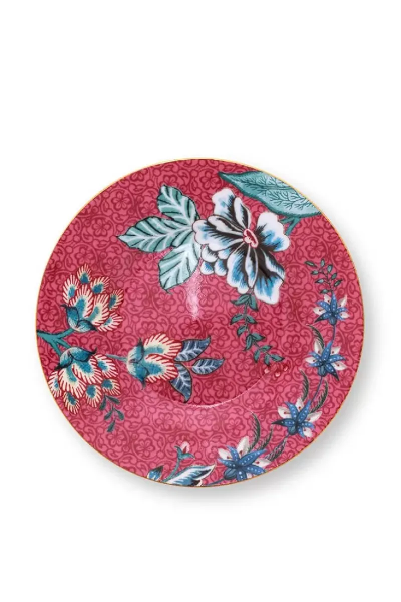 Pip Studio Gebäckteller|Flower Festival Petit Four Dark Pink 12Cm