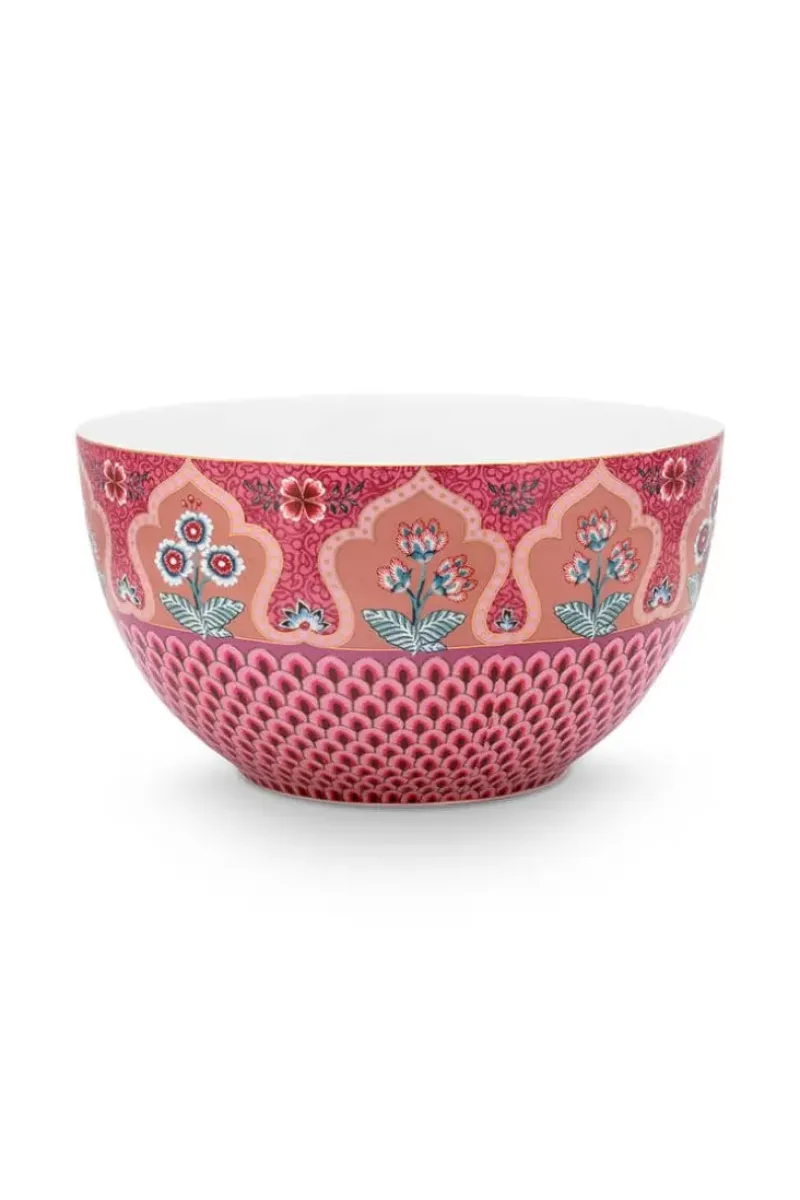 Pip Studio Schalen|Flower Festival Schale Dunkel 18 Cm