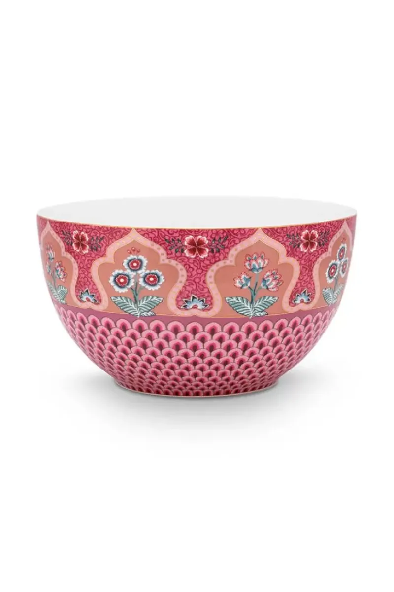 Pip Studio Schalen|Flower Festival Schale Dunkel 18 Cm