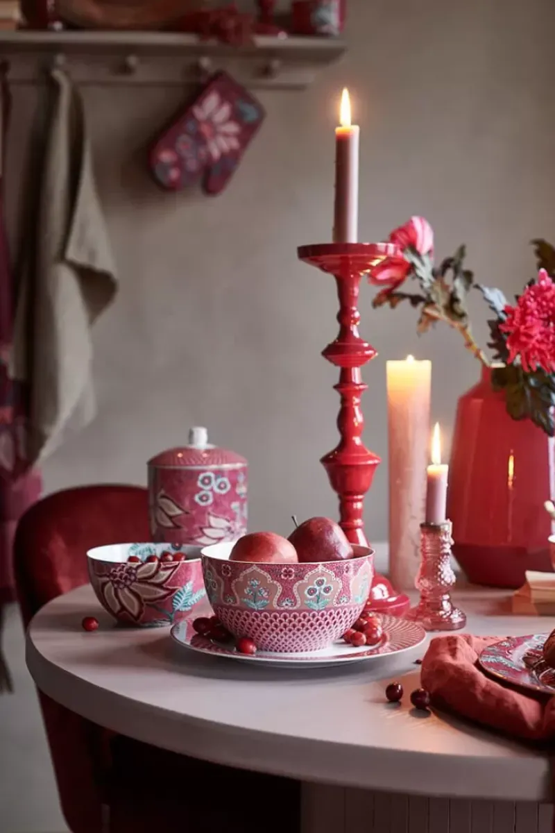 Pip Studio Schalen|Flower Festival Schale Dunkel 15 Cm