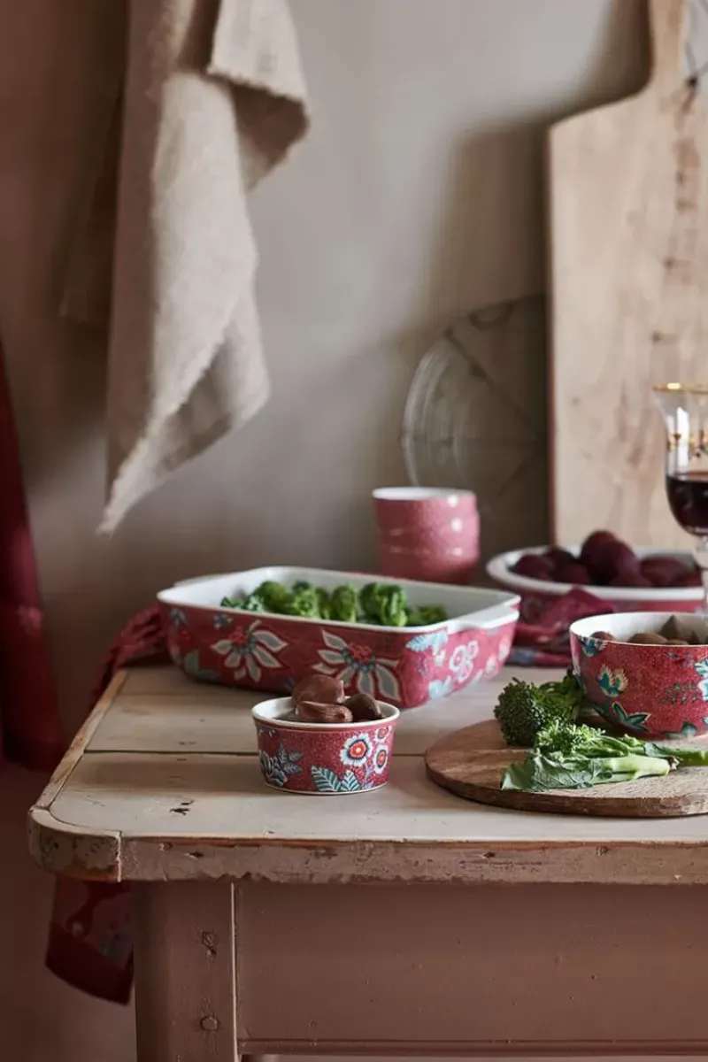 Pip Studio Schalen|Flower Festival Schale Dunkel 12 Cm