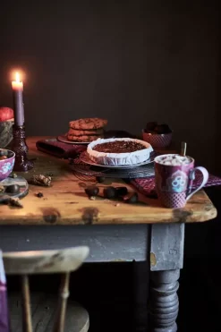 Pip Studio Schalen|Flower Festival Schale Rot/Dunkel 9.5 Cm