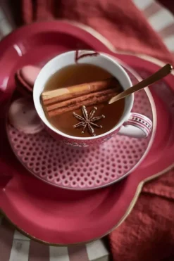 Pip Studio Porzellan Sets|Flower Festival Set/2 Espresso Tasse & Undertasse Dunkel