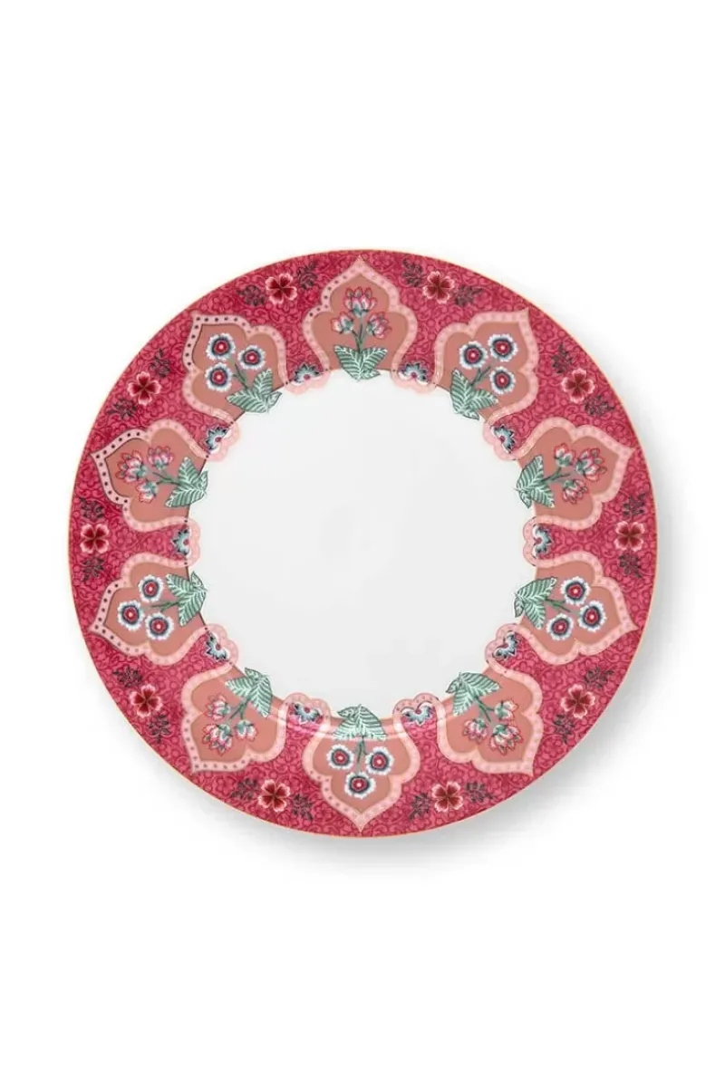 Pip Studio Porzellan Sets|Flower Festival Set/4 Frühstücksteller Dunkel 21Cm