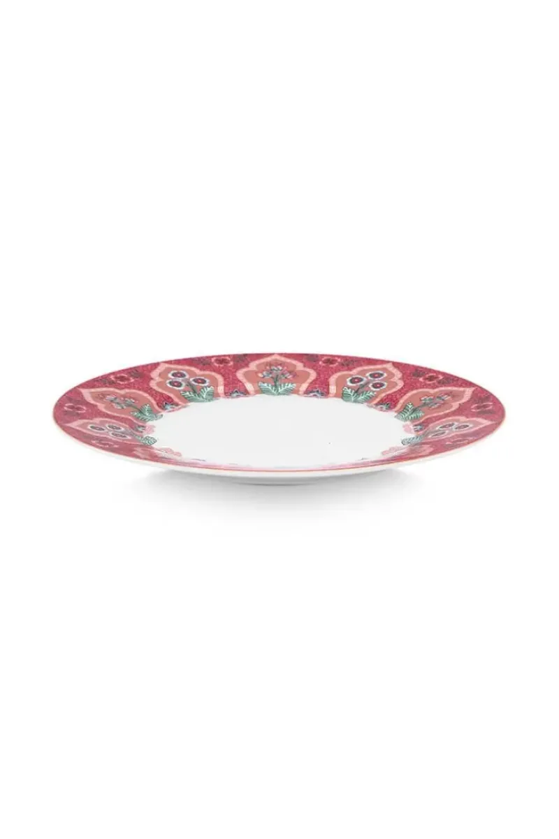 Pip Studio Porzellan Sets|Flower Festival Set/4 Frühstücksteller Dunkel 21Cm