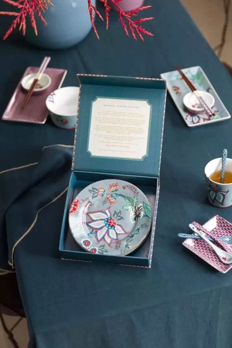 Pip Studio Porzellan Sets|Flower Festival Set/4 Gebäckteller Hell 17Cm