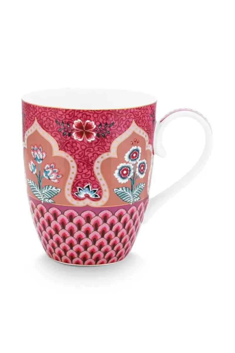 Pip Studio Teetassen|Flower Festival Tasse Gross Deco Dunkel