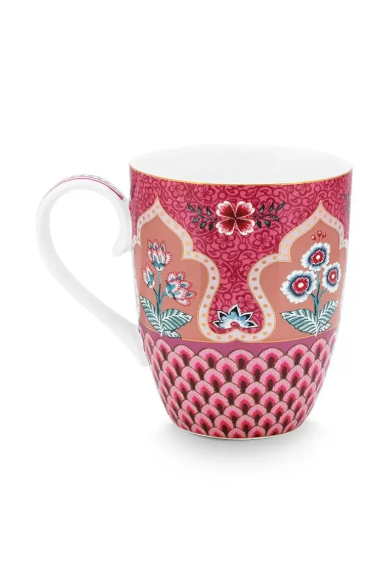Pip Studio Teetassen|Flower Festival Tasse Gross Deco Dunkel