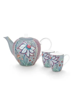 Pip Studio Porzellan Sets|Flower Festival Tee Set/3 Gross Hell