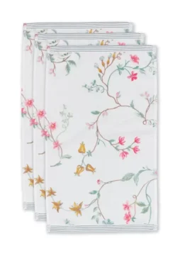 Pip Studio Gästetücher|Gastehandtuch Set/3 Les Fleurs 30X50 Cm