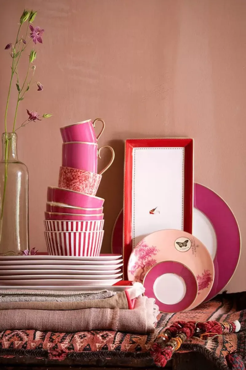 Pip Studio Gebäckteller|Heritage Gebäckteller Bemalt Rosa 18 Cm