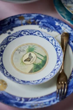 Pip Studio Gebäckteller|Heritage Gebäckteller Schmetterling Blau 15 Cm