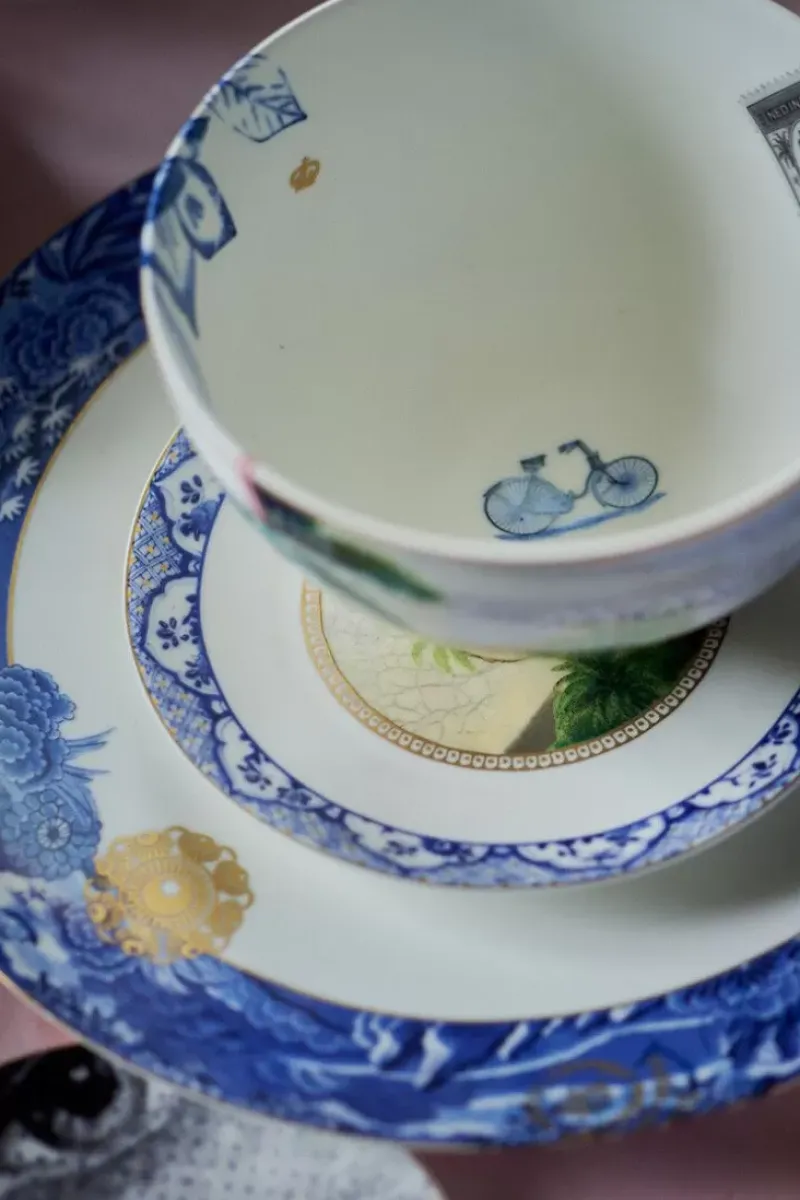 Pip Studio Gebäckteller|Heritage Gebäckteller Schmetterling Blau 15 Cm