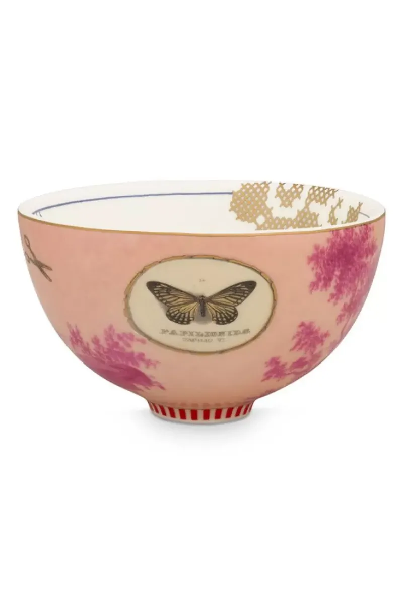 Pip Studio Schalen|Heritage Schale Bemalt Rosa 12 Cm