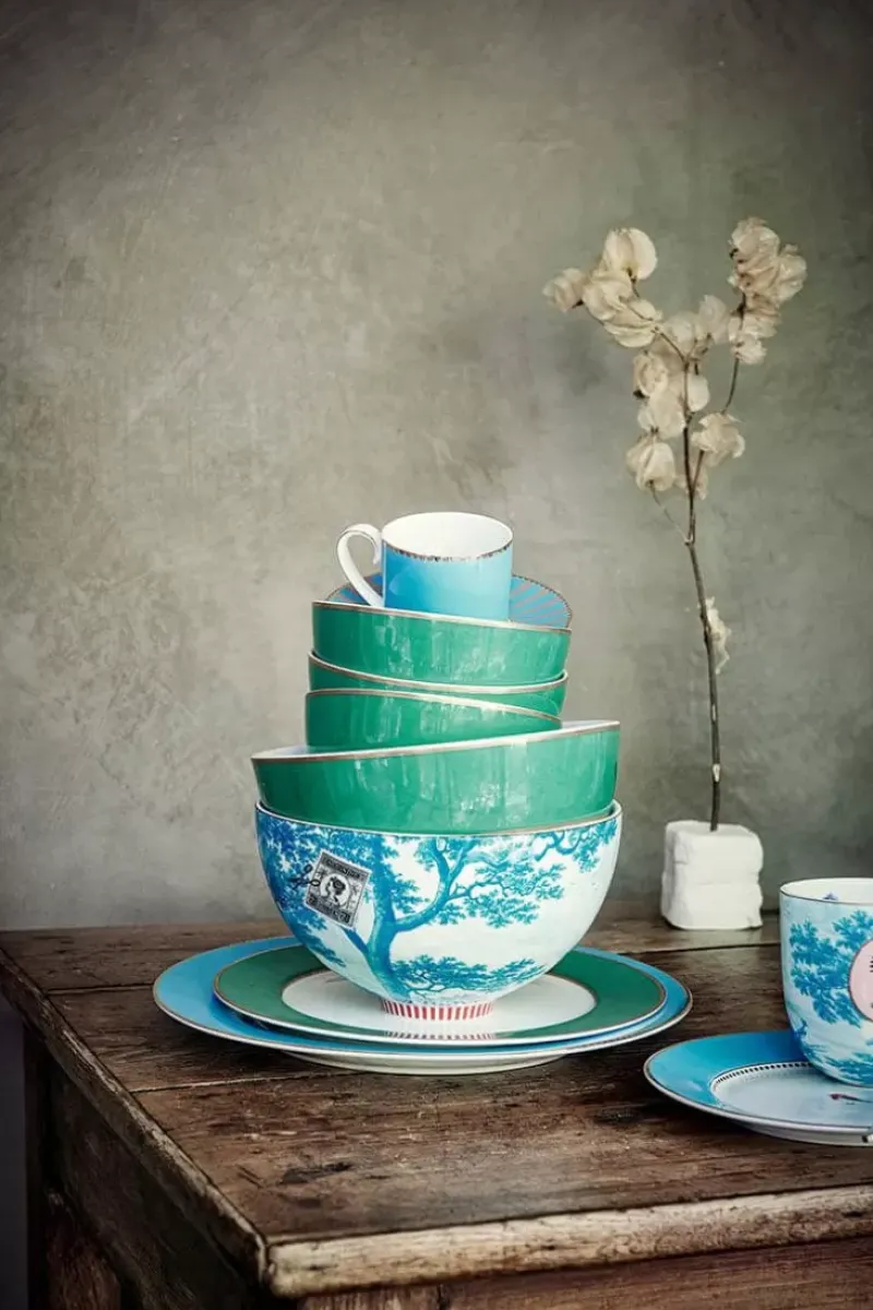 Pip Studio Schalen|Heritage Schale Boot Aqua 18 Cm