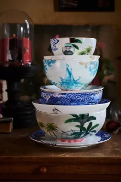 Pip Studio Schalen|Heritage Schale Grenze Blau 20 Cm