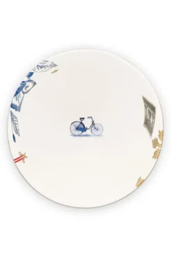 Pip Studio Schalen|Heritage Schale Palme Weis 15 Cm