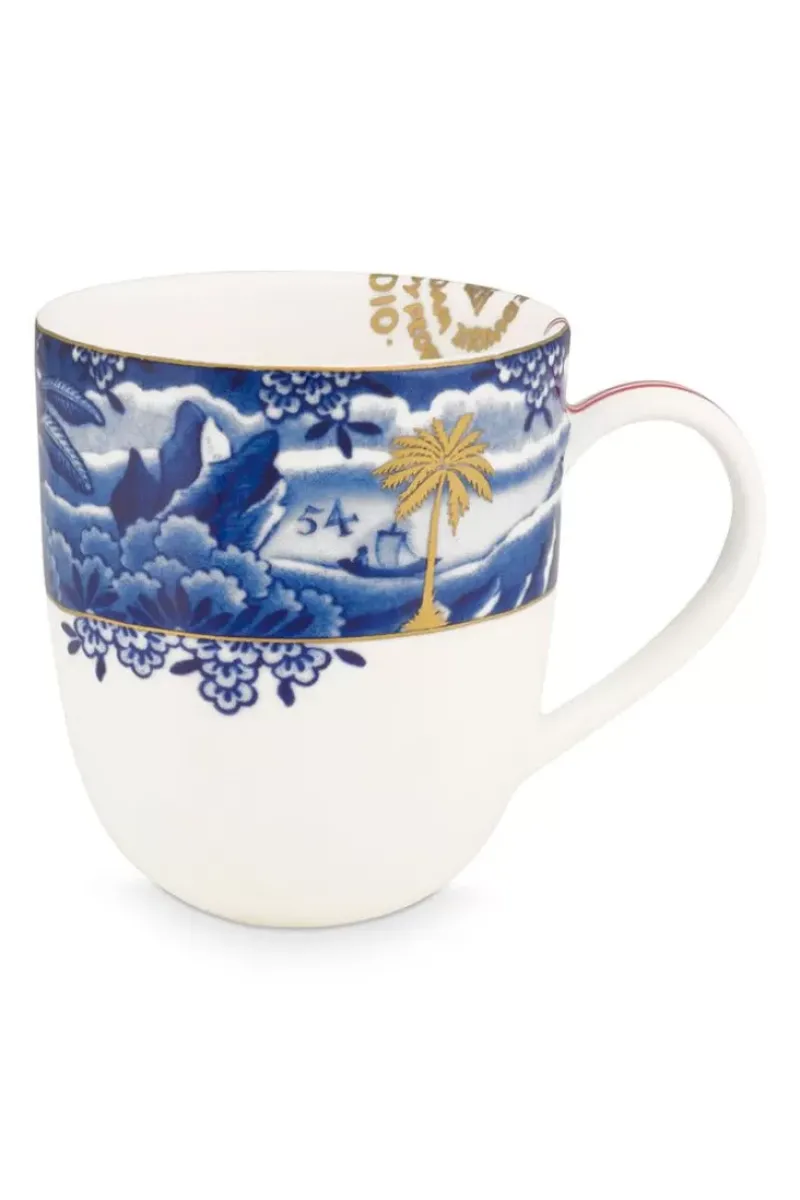 Pip Studio Kaffeetassen|Heritage Tasse Small Grenze Blau