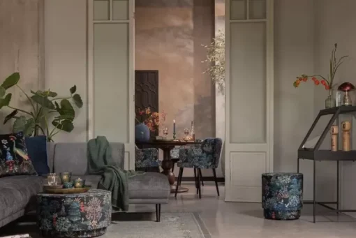 Pip Studio Hocker Und Stühle|Hocker Large Pip Garden Dunkelblau