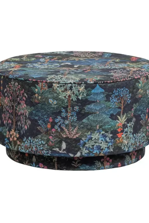 Pip Studio Hocker Und Stühle|Hocker Large Pip Garden Dunkelblau