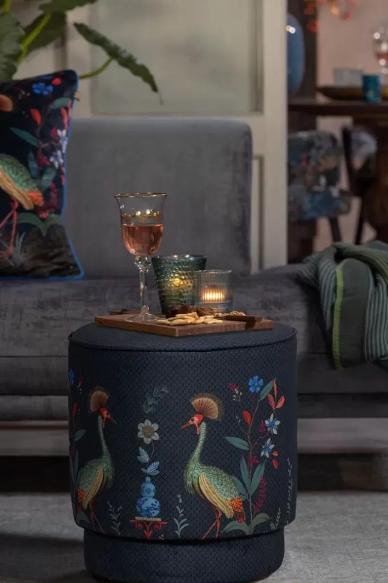 Pip Studio Hocker Und Stühle|Hocker Medium Flirting Birds Blau